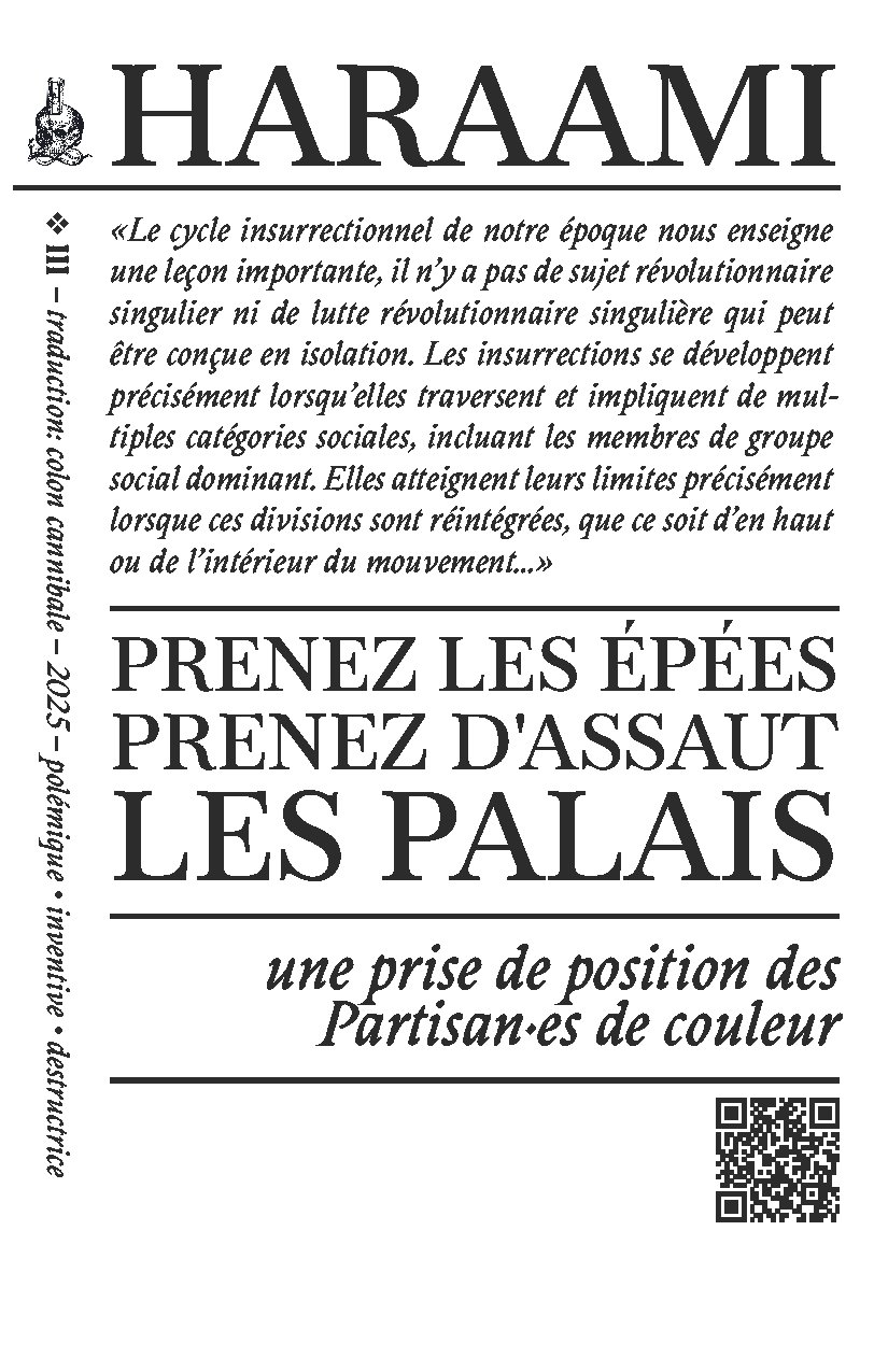 Première page — Prenez les épées, prenez d'assauts les palais